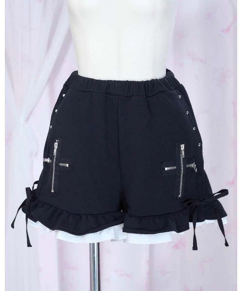 mine by LAFARY パンツ ジップクロスショートパンツ レディース