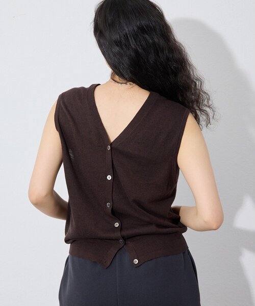 アイテム：【GEMINI】レイヤードノースリーブ　２枚１セット 完売品 Whim Gazette（ウィム ガゼット） ニット セーター 「GEMINI」2way