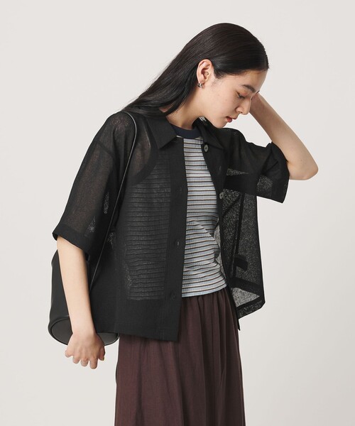 BEAUTY＆YOUTH UNITED ARROWS ブラウス シャツ 夏 半袖 ポリエステル 