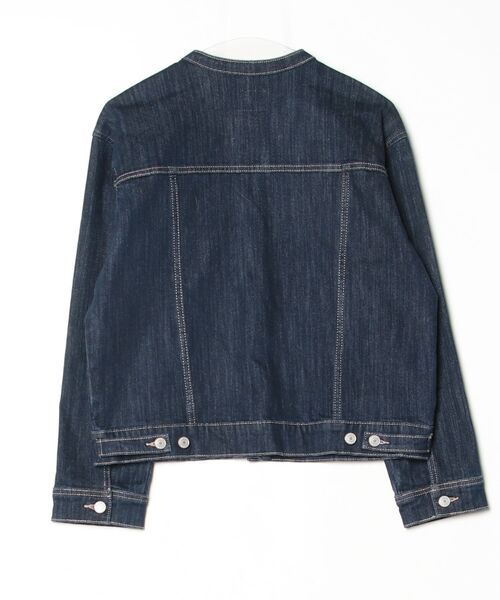 「grove」 デニムジャケット 03 ネイビー レディース_画像2