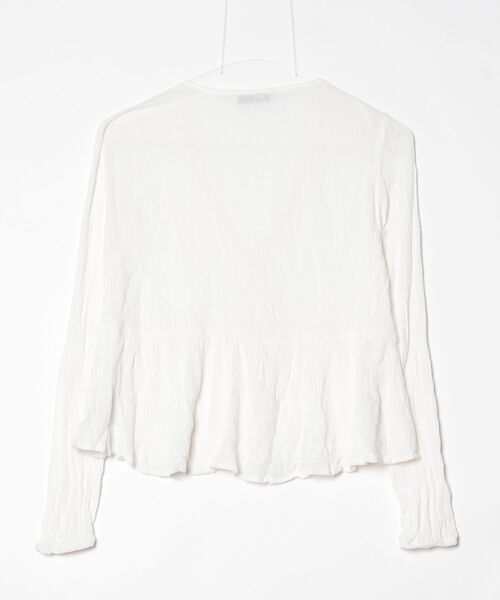 「stradivarius」 長袖ブラウス S ホワイト レディース_画像2