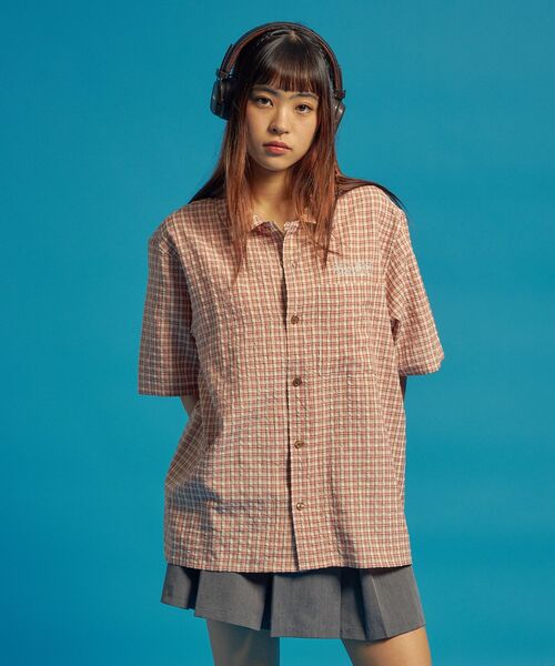 「SEQUENZ」 半袖シャツ LARGE ブルー メンズ_画像3