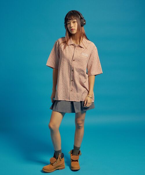 「SEQUENZ」 半袖シャツ LARGE ブルー メンズ_画像5