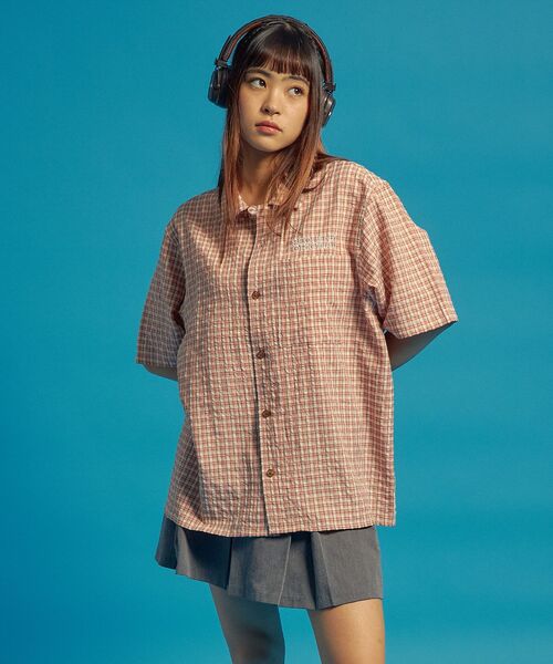 「SEQUENZ」 半袖シャツ LARGE ブルー メンズ_画像9