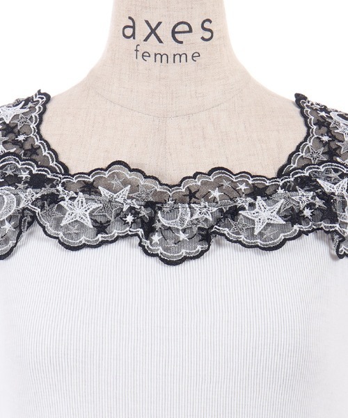 axes femme（アクシーズ ファム） タンクトップ ノースリーブ ルミナス