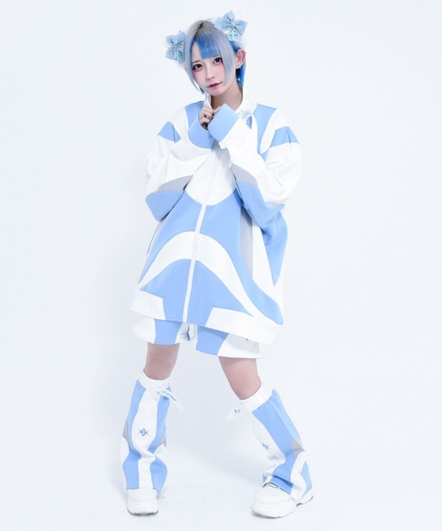 「REFLEM」 ジャージパンツ FREE グレー レディース_画像4