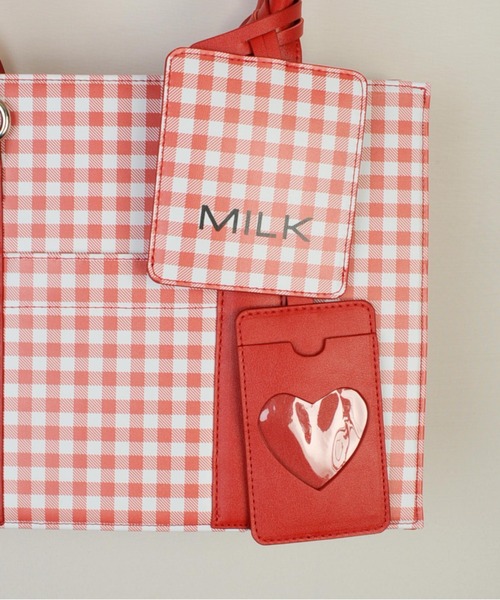 「MILK」 トートバッグ FREE レッド レディース_画像9