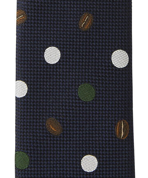 giraffe コーヒータイ giraffe（ジラフ） ネクタイ カラーチップcoffeeタイ BEIGE×NAVY