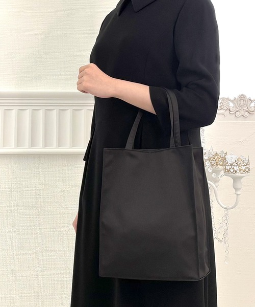 CARETTE（カレット） トートバッグ 折り畳めるブラックサブバッグ
