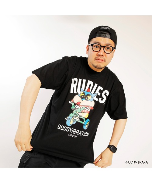 RUDIE'S tシャツ x CRAYON SHINCHAN TRICYCLE TEE / ルー