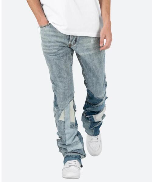 新品 タグ付きmnml カーゴフレアパンツ 迷彩フレア ブーツカット 34