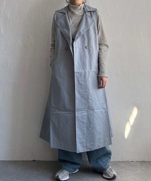LBC（エルビーシー） トレンチコート コート シャンブレー3WAYトレンチ