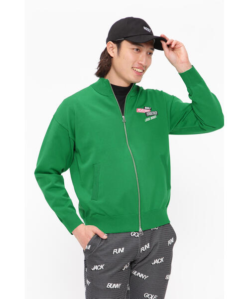 【Jack Bunny!!】フルジップニットジャケット Jack Bunny!!】フルジップニットジャケット