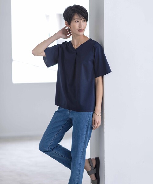 tシャツ 「WEB限定カラーあり・吸水速乾・イージーケア」ブロッキングジャージー カットソー レディース UNITED ARROWS tシャツ ジャージー Tシャツ レディース