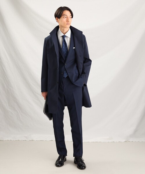【TAKEO KIKUCHI スーツセットアップ（Dormeuil生地使用）】 TAKEO KIKUCHI（タケオキクチ） セットアップ 「DORMEUIL」リップス