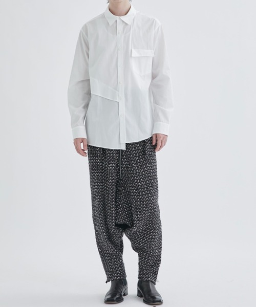 sulvam シャツ ブラウス 「sulvam/サルバム」BODY OVERLAP STAND 