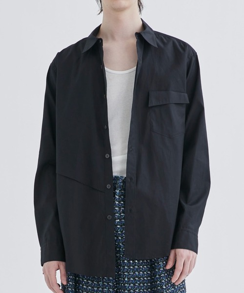 sulvam シャツ ブラウス 「sulvam/サルバム」BODY OVERLAP STAND 