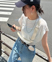 VENCE EXCHANGE スマホショルダー ポーチ付きベルトストラップスマホ