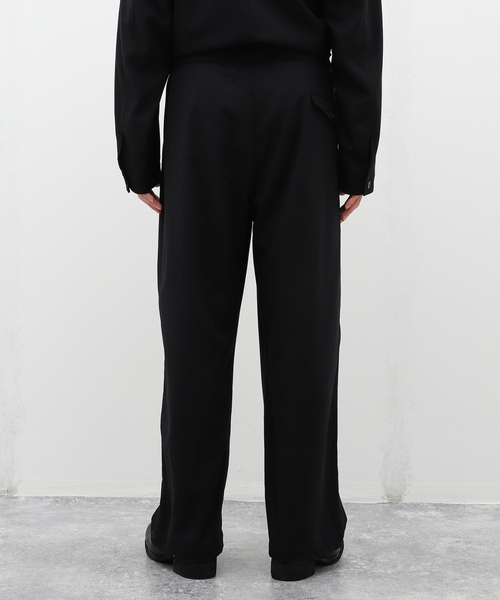サイズ1 MARKAWARE CASHMERE TROUSERS MARKAWARE(マーカウェア) - DOUBLE PLEATED CLASSIC WIDE