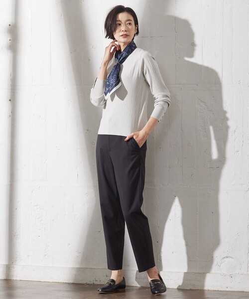 【洗える】RAYON STRETCH PLAIN クルーネック ニット J.PRESS ニット セーター 「洗える」RAYON STRETCH PLAIN クルー
