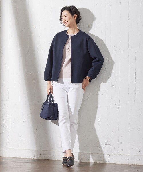 【洗える】RAYON STRETCH PLAIN クルーネック ニット 洗える】RAYON STRETCH PLAIN クルーネック ニット / J.PRESS