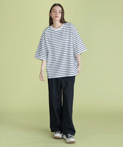 tシャツ Tシャツ 「molk」ルーズシルエットベーシックコットンTシャツ 