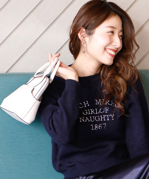 tシャツ 大人の新アイテム！今買い足すロゴニットキレカジコーデ集 レディース