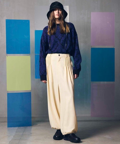 MAISON SPECIAL パンツ 「UNISEX」Buzzam-Tuck Prime-Wide Pants 