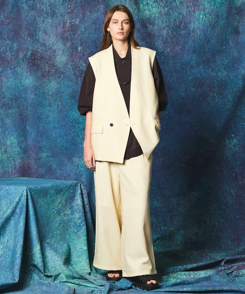 MAISON SPECIAL パンツ 「UNISEX」Buzzam-Tuck Prime-Wide Pants 