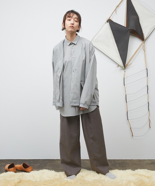 dulcamara ヨークスリーブbigシャツ Dulcamara シャツ ヨークスリーブシャツ-C メンズ レディース