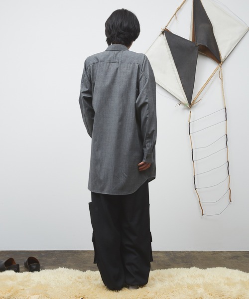 dulcamara レディース柄シャツ Dulcamara シャツ ヨークスリーブシャツ-C メンズ レディース