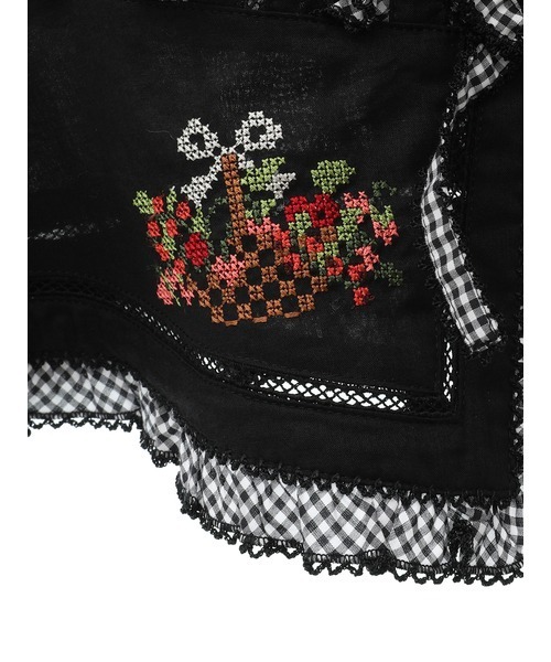 PINK HOUSE ブラウス シャツ クロスステッチ刺繍使いブラウス