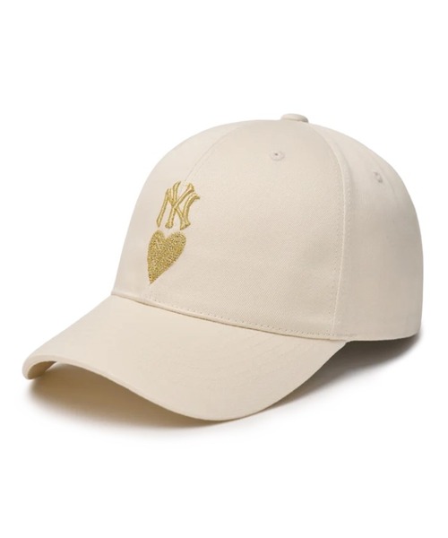 新品未使用　国内未発売ライン MLB KoreハートストラッチャーボールCAP MLB Korea キャップ 帽子 MLB KOREA-ハートストラクチャーボール