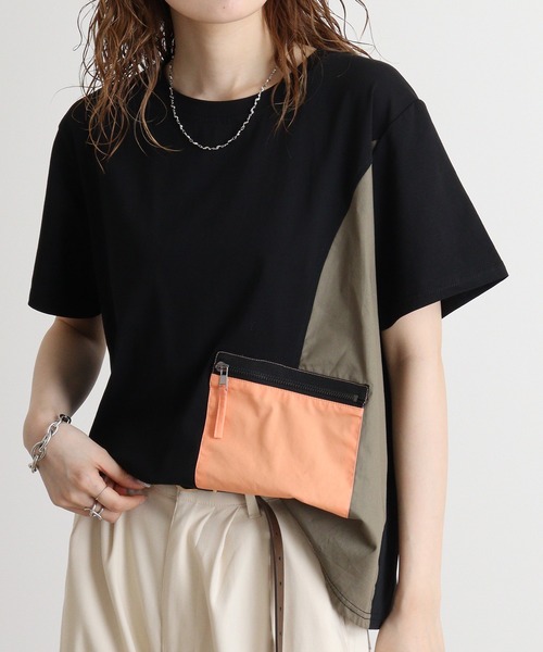 tシャツ A.N.L 配色ポケットプルオーバー レディース tシャツ A.N.L 配色ポケットプルオーバー レディース : ZOZOTOWN