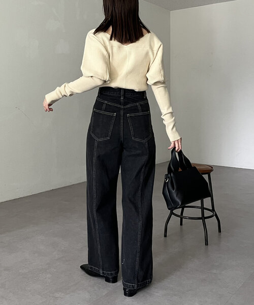CAPRICIEUX LE'MAGE ジーンズ デニム デニムパンツ センター切替