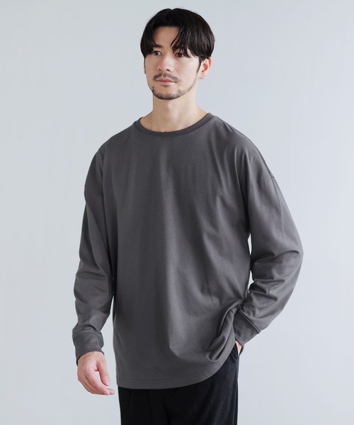 SPU（スプ） tシャツ SPU/コットンポリエステル長袖カットソー メンズ