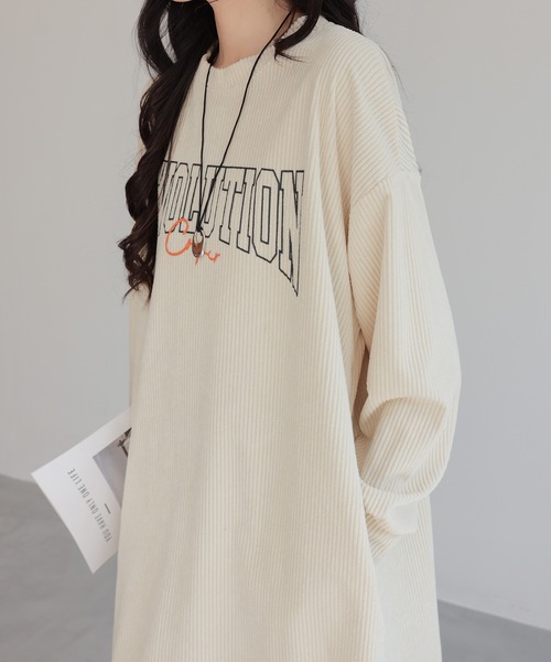 ロゴパターン長袖ワンピース 楽天市場】【クーポンで30％OFF】 前開き ワンピース 長袖 ロング