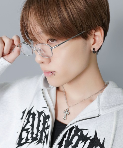 SPINNS（スピンズ） 伊達メガネ メガネ 眼鏡 メタルフレームソフト