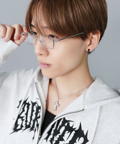 SPINNS（スピンズ） 伊達メガネ メガネ 眼鏡 メタルフレームソフト