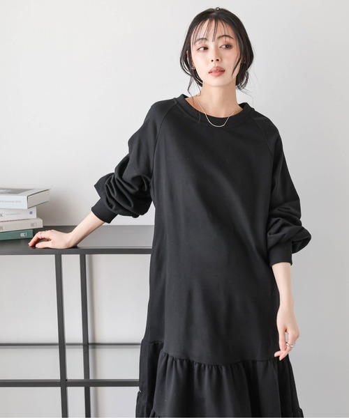 Lajour ワンピース 「日本製」スウェットロングワンピース : ZOZOTOWN Lajour ワンピース 「日本製」スウェットロングワンピース : ZOZOTOWN