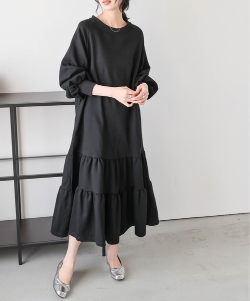 Lajour ワンピース 「日本製」スウェットロングワンピース : ZOZOTOWN