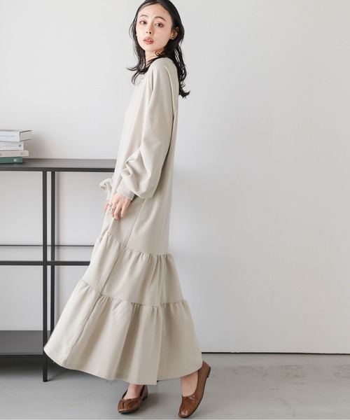 Lajour ワンピース 「日本製」スウェットロングワンピース : ZOZOTOWN