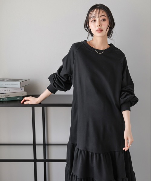 Lajour ワンピース 「日本製」スウェットロングワンピース : ZOZOTOWN