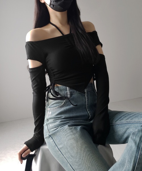 me+em select tシャツ 「 2color 」3ストラップシャーリング