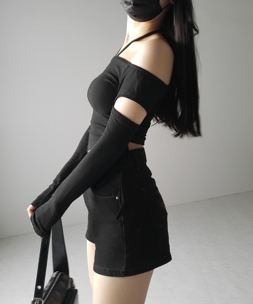 me+em select tシャツ 「 2color 」3ストラップシャーリング