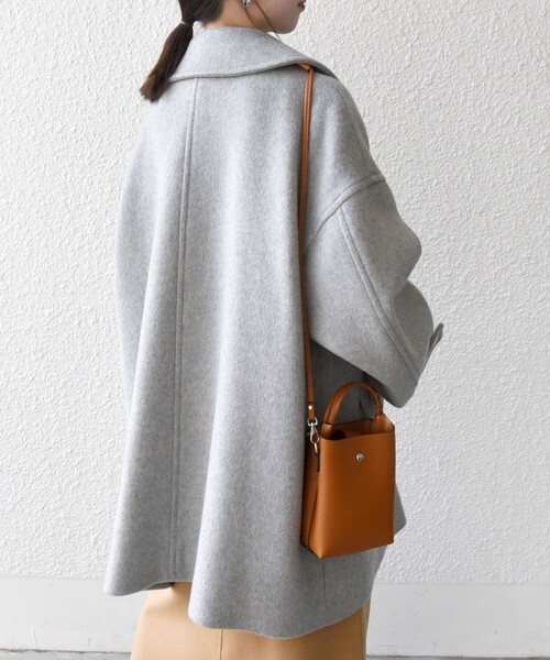 SHIPS any ステンカラーコート コート any: ノンミュールジングウール