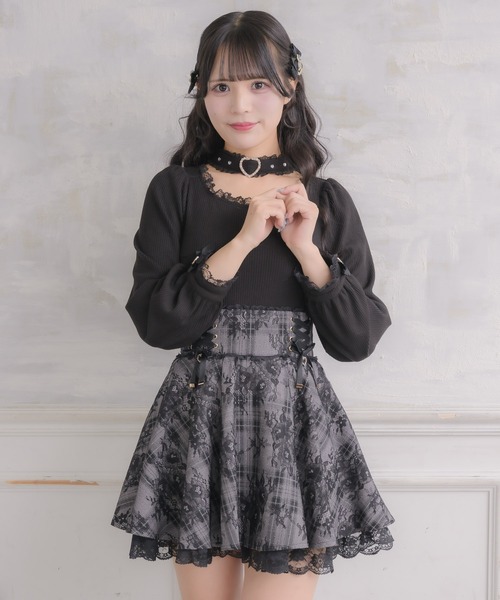 ROJITA（ロジータ） tシャツ ハートバックルチョーカーテレコトップス