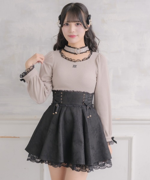 ROJITA（ロジータ） tシャツ ハートバックルチョーカーテレコトップス
