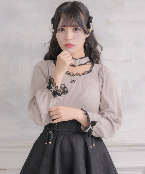 ROJITA（ロジータ） tシャツ ハートバックルチョーカーテレコトップス