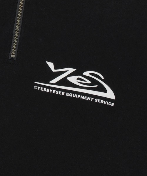 YESEYESEE トレーナー スウェット Y.E.S Thumb Hole Half Zip